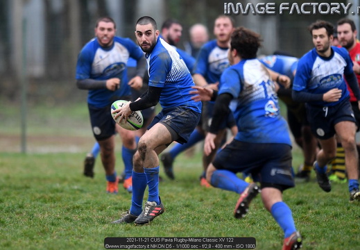 2021-11-21 CUS Pavia Rugby-Milano Classic XV (60-5)